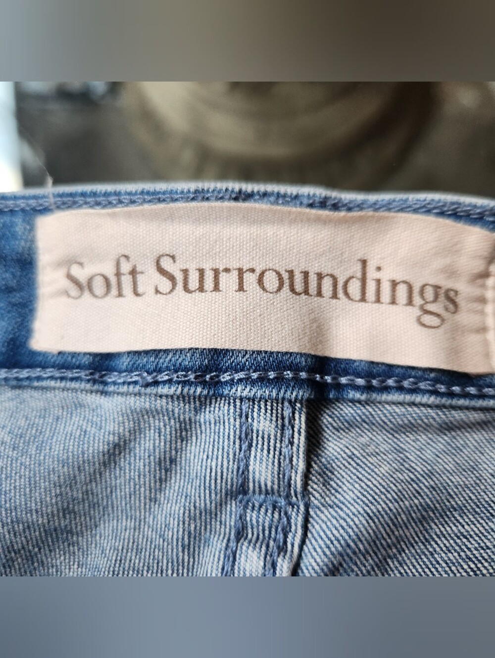 Soft Surroundings Wide Leg Stretch Jeans Medium Wash Denim Plus Size 18W - Picture 8 of 13